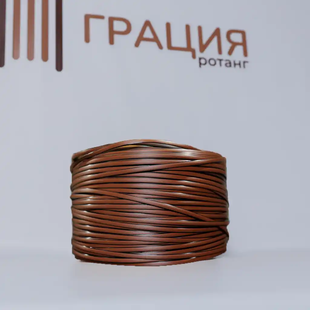 Медно-коричневый - ПМП91 - Ротанг полумесяц полосатый