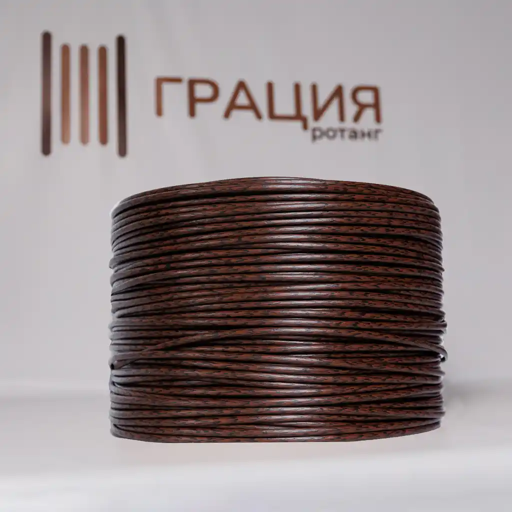 Коричневый циркон - ПТ104 - Ротанг полутрубка