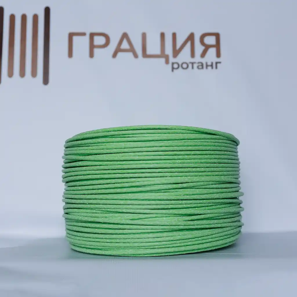 Салатовый риф - ПТ135Т - Ротанг шлифованный полутрубка