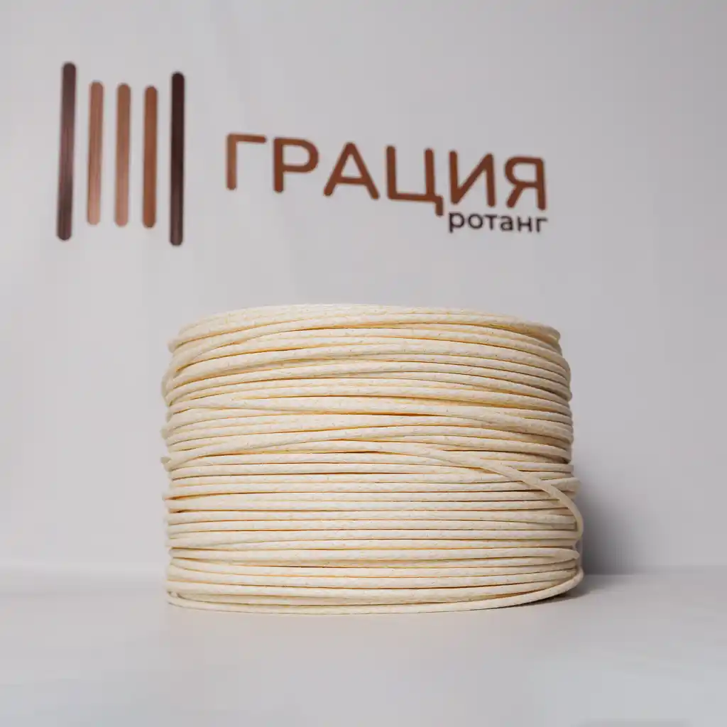 Белый песок - ПТ138Т - Ротанг шлифованный полутрубка