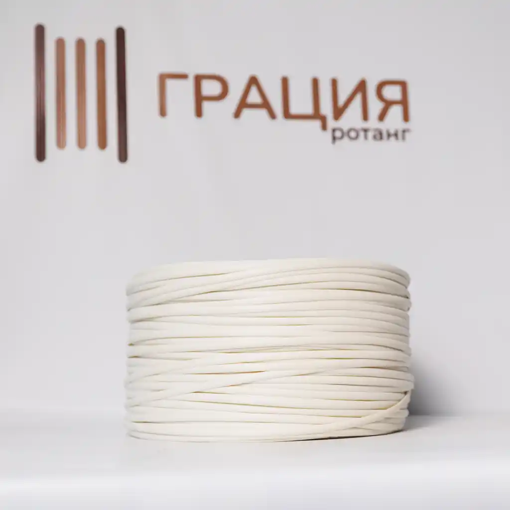 Слоновая кость - ПТ77 А - Ротанг полутрубка